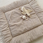 Krabbeldecke Spielunterlage Laufgittereinlage Cord beige