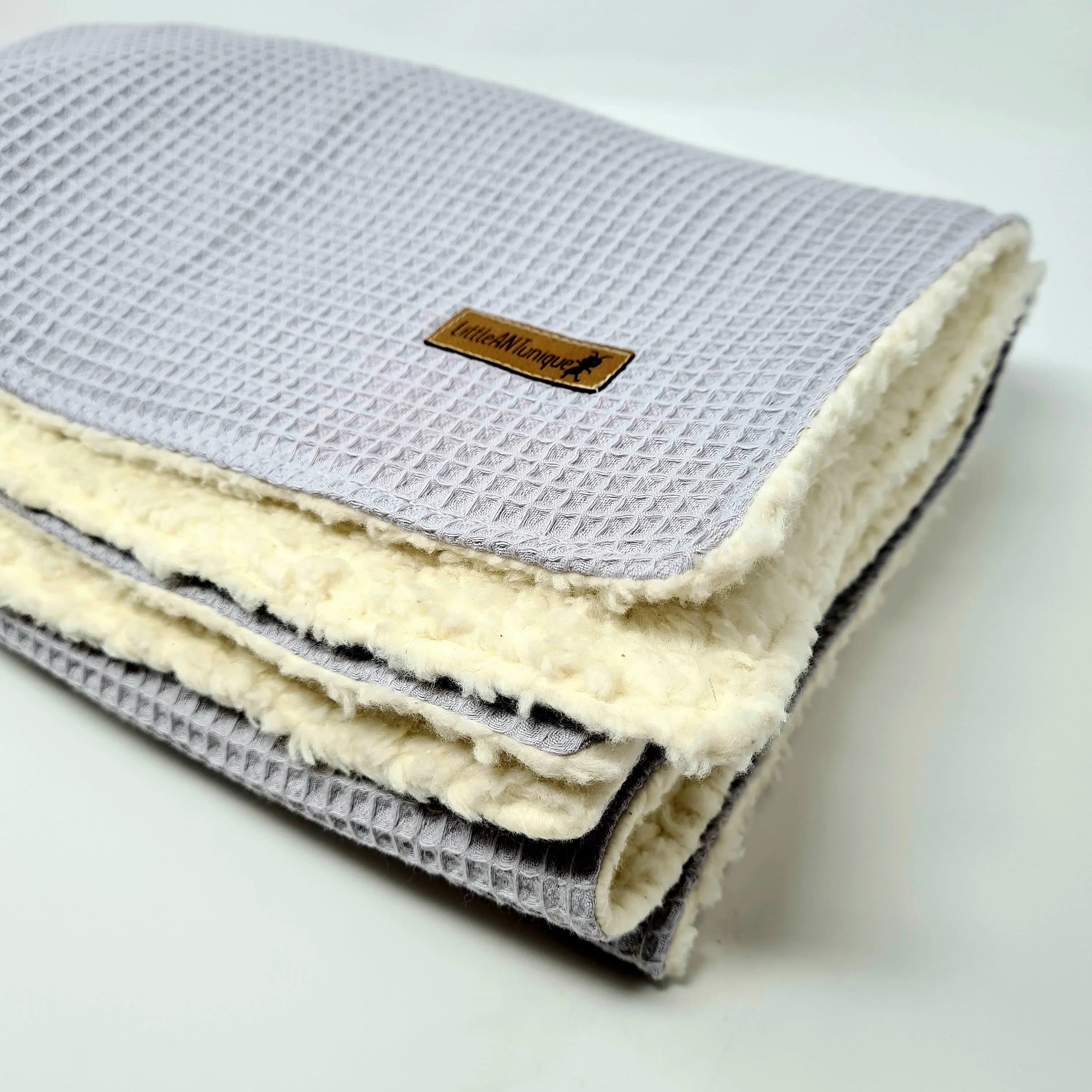 Babydecke,Krabbeldecke,Kinderwagendecke mit kuscheligem Teddystoff