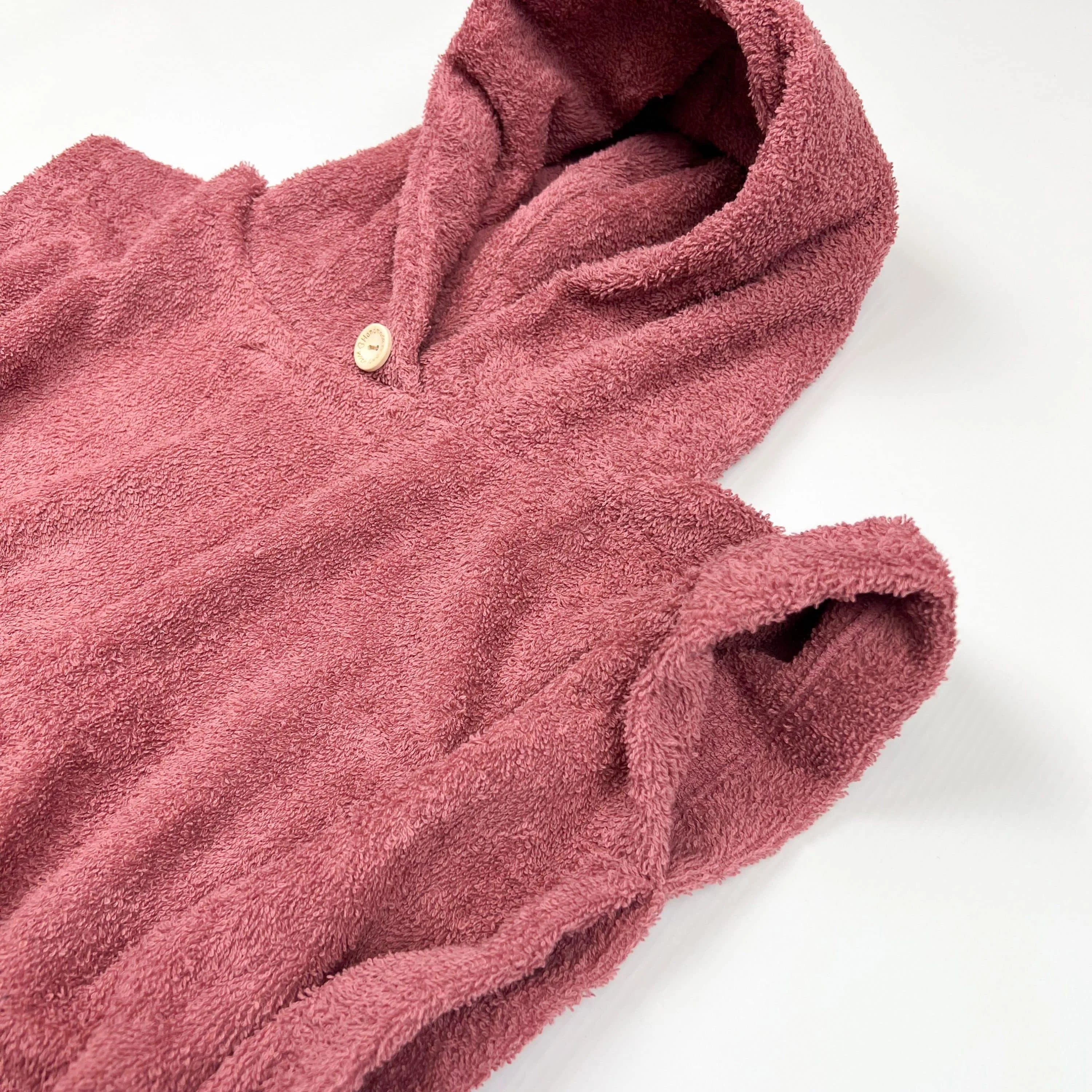 Poncho Badeponcho Frottee mauve