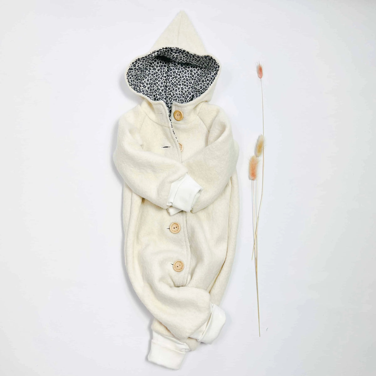 Walkoverall, Winteroverall creme/ innen leo
