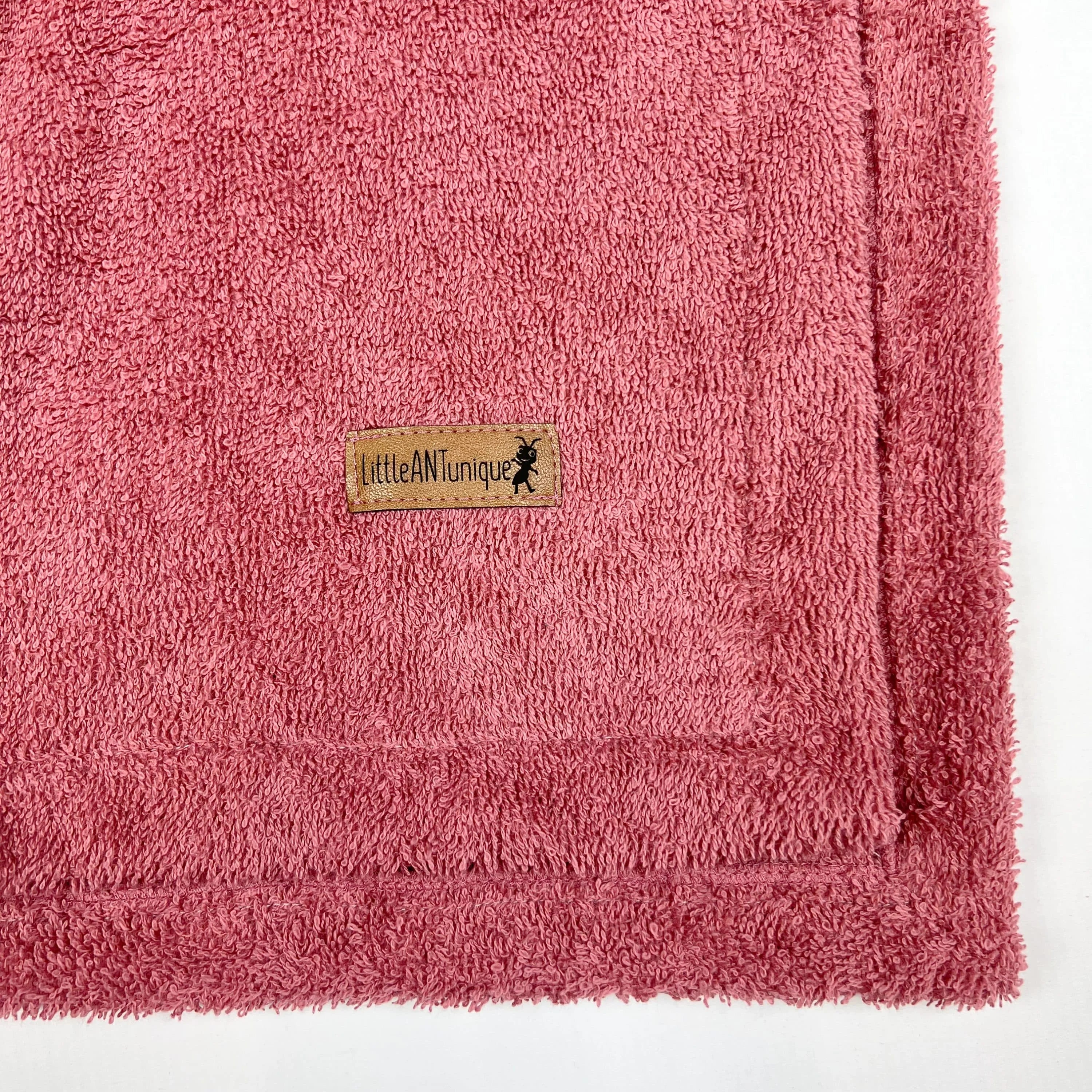 Poncho Badeponcho Frottee mauve