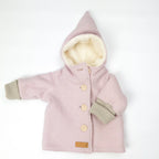 Walkjacke, Wintermantel rosa/ innen mit kuscheligem Teddystoff