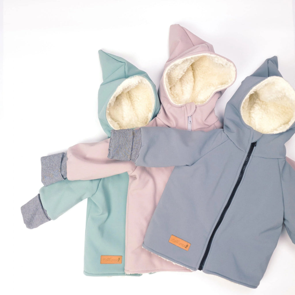 Jacke Softshelljacke Kinderjacke in 3 Farben gefüttert