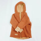Teddyjacke cognac/Musselin