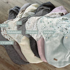 Einschlagdecke Sommer Cord/Musselin beige