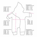 Softshell Overall in rosa und innen Weidenkätzchen oder gestreift