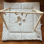 Krabbeldecke Spielunterlage mit 5cm dicker Vlieseinlage flowers