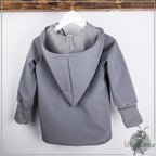 Jacke Softshelljacke Kinderjacke grau