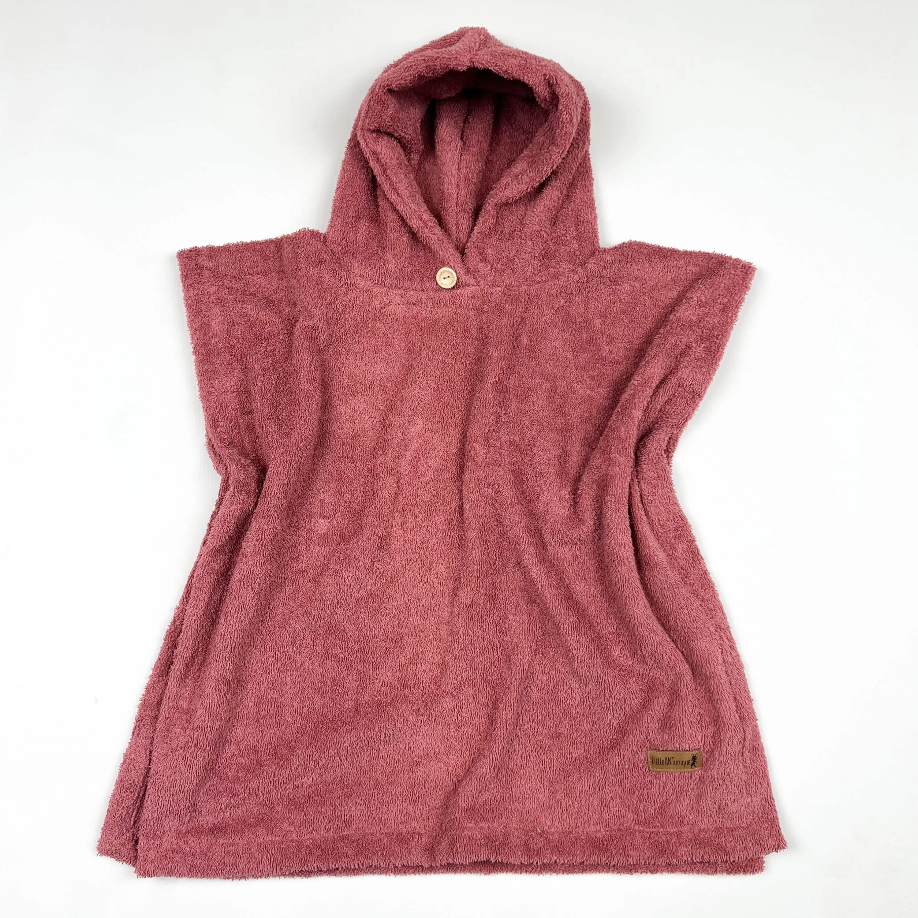 Poncho Badeponcho Frottee mauve