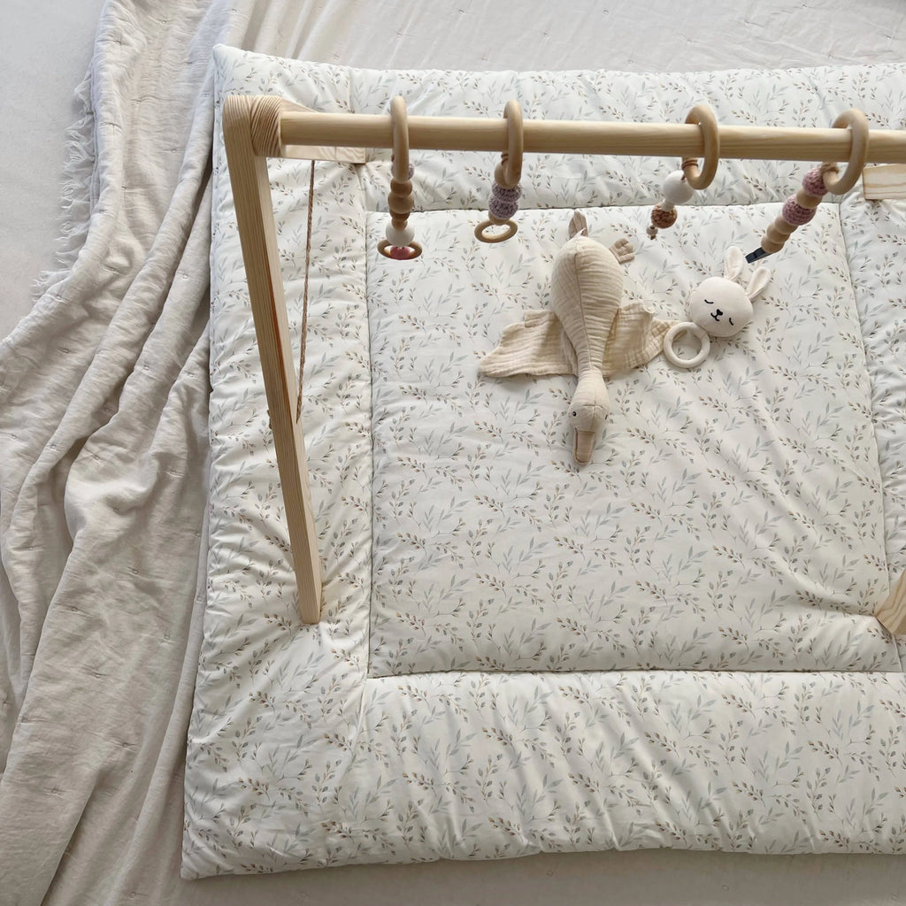 Krabbeldecke Spielunterlage Laufgittereinlage Weidenkätzchen
