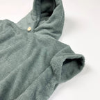 Poncho Badeponcho Frottee altgrün
