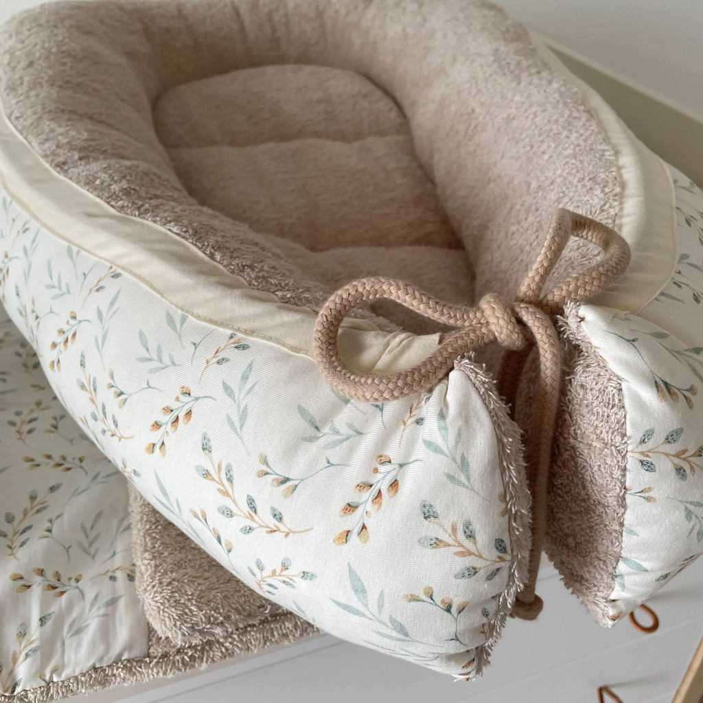 Nestchen Weidenkätzchen mit Frottee beige