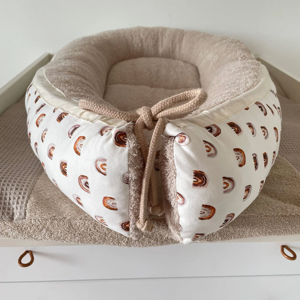 Nestchen rainbow mit Frottee beige