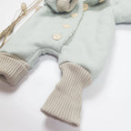 Walkoverall, Winteroverall mint/ innen mit kuscheligem Teddystoff
