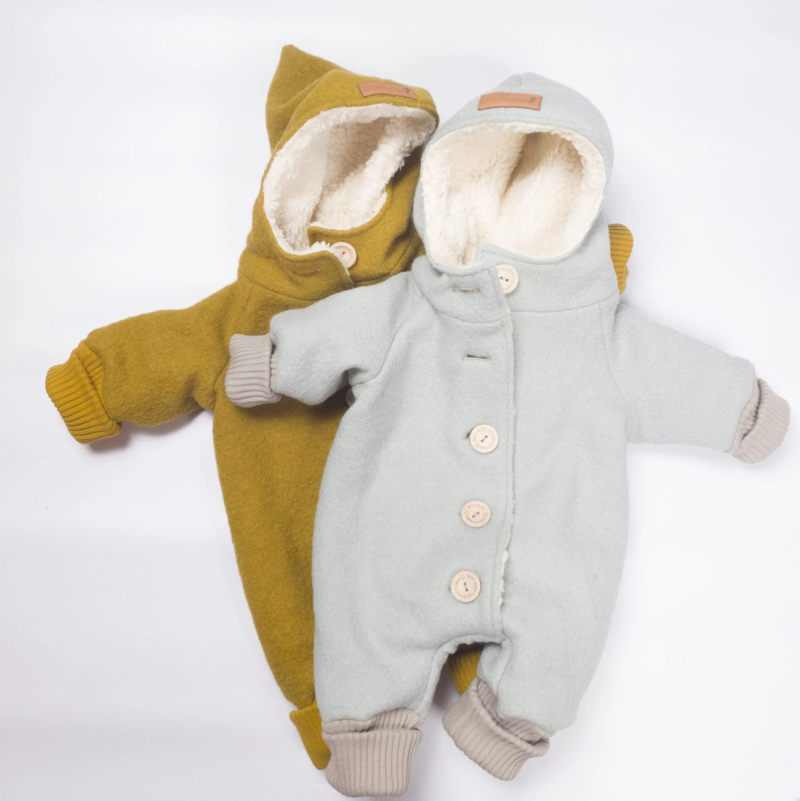 Walkoverall, Winteroverall mint/ innen mit kuscheligem Teddystoff