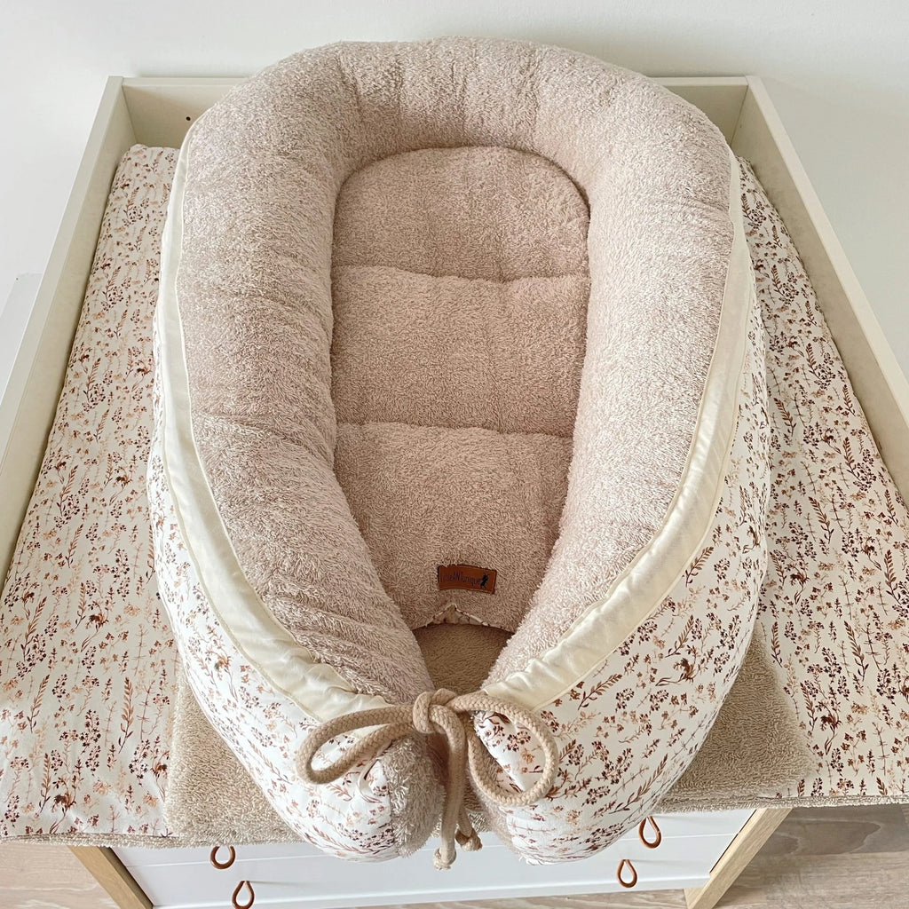 Nestchen Drygras mit Frottee beige