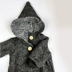 Walkoverall, Winteroverall anthrazit/ innen leo oder gestreift