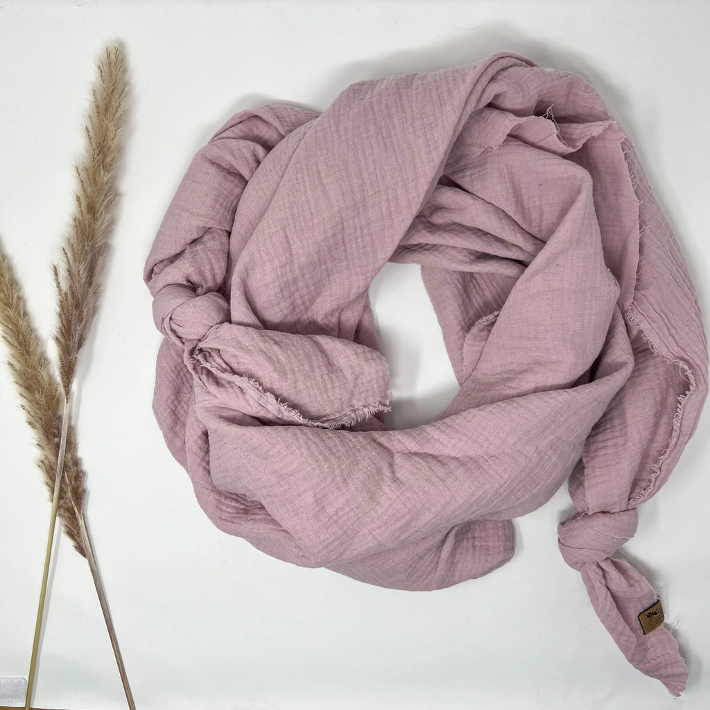 Halstuch, Spucktuch, Schnuffeltuch Musselin rosa