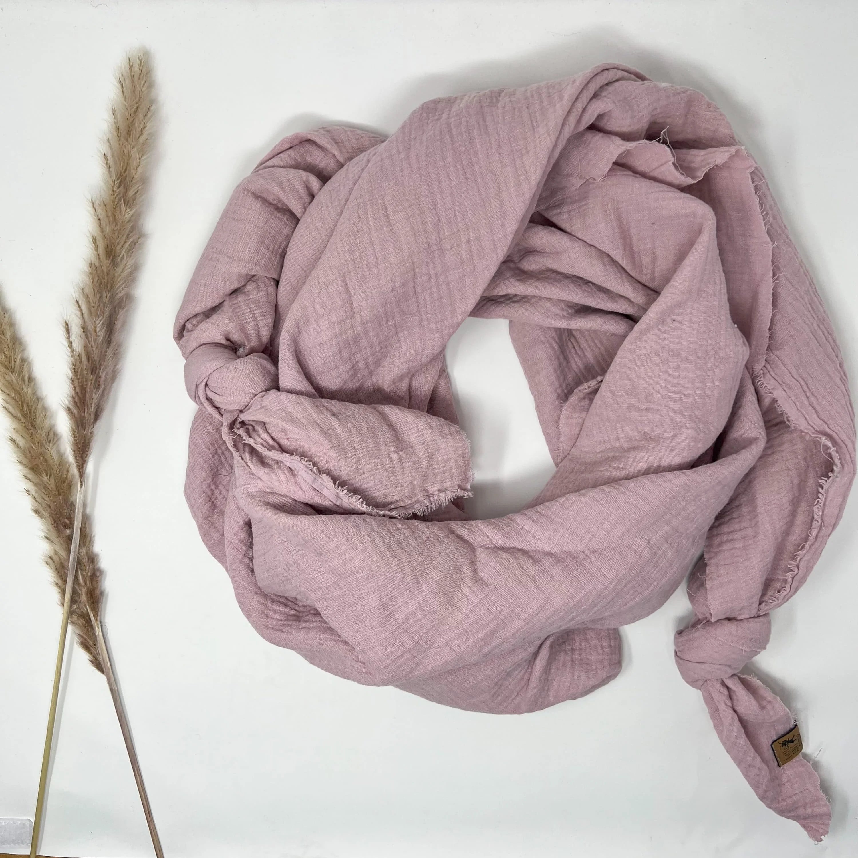 Halstuch, Spucktuch, Schnuffeltuch Musselin rosa