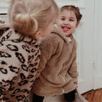 Teddyjacke beige/Musselin
