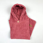 Poncho Badeponcho Frottee mauve