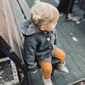 Walkjacke, Wintermantel anthrazit innen leo oder gestreift