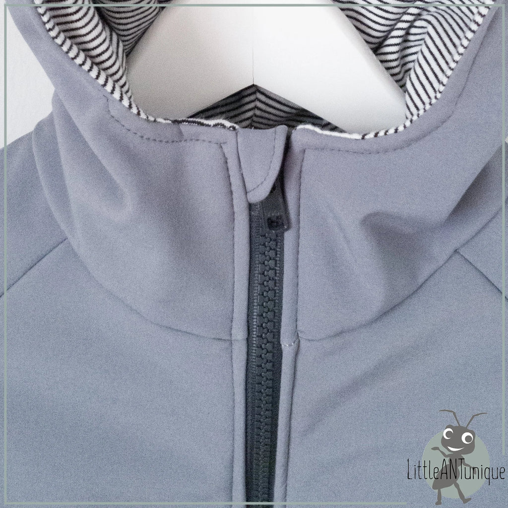 Jacke Softshelljacke Kinderjacke grau