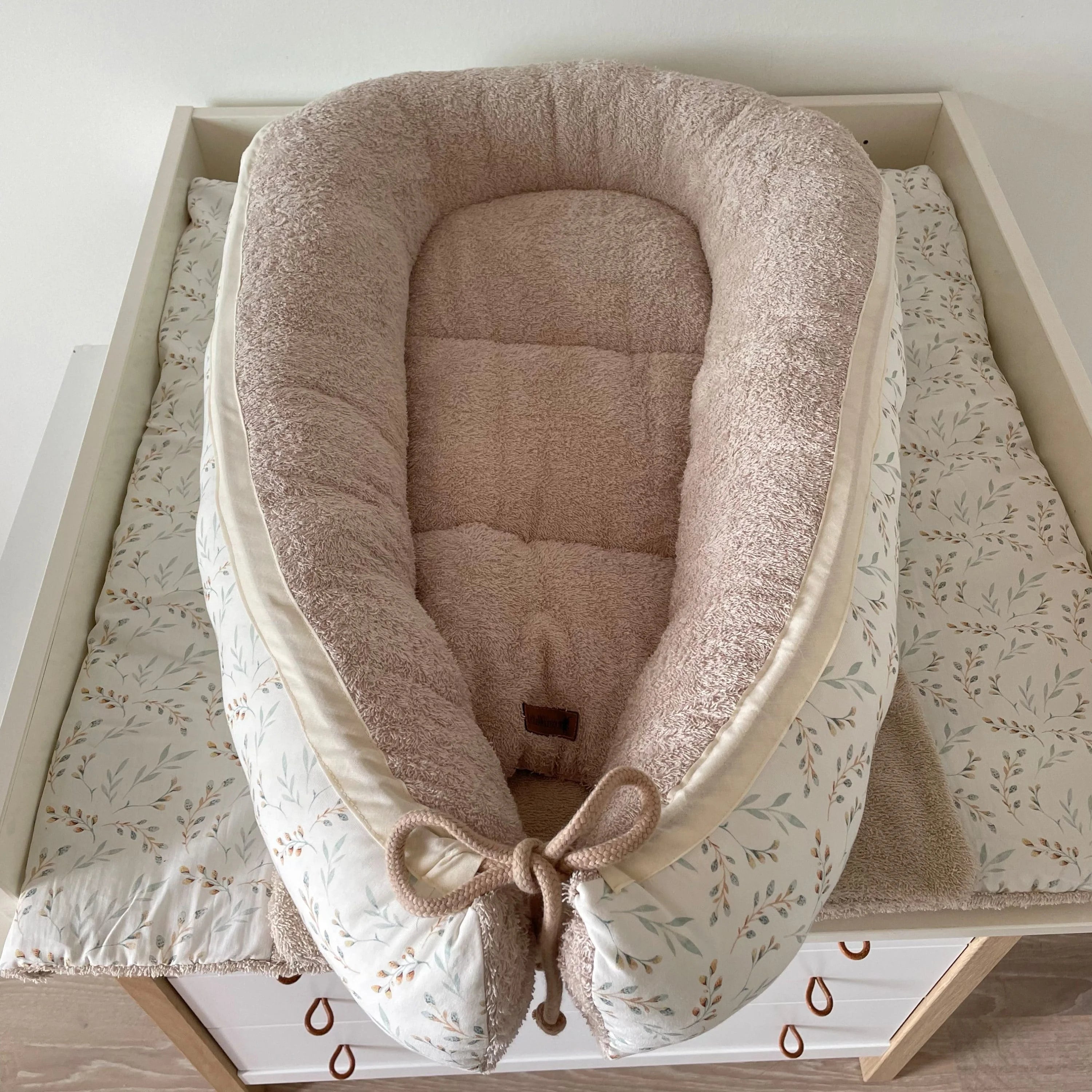 Nestchen Weidenkätzchen mit Frottee beige