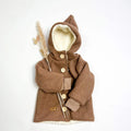 Walkjacke, Wintermantel camel/ innen mit kuscheligem Teddystoff
