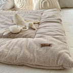 Krabbeldecke Spielunterlage Laufgittereinlage Cord beige