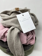 Halstuch, Spucktuch, Schnuffeltuch Musselin rosa