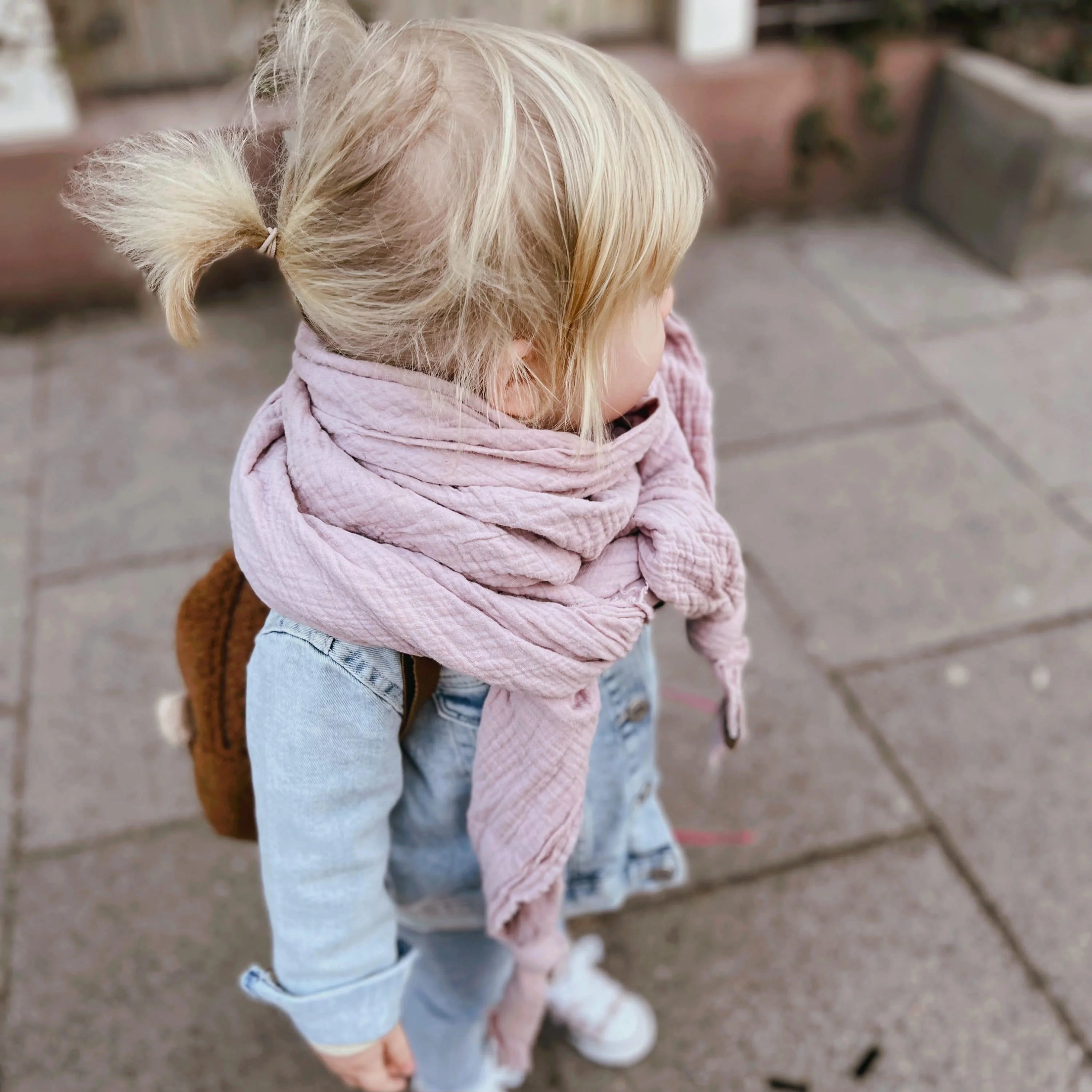 Halstuch, Spucktuch, Schnuffeltuch Musselin rosa