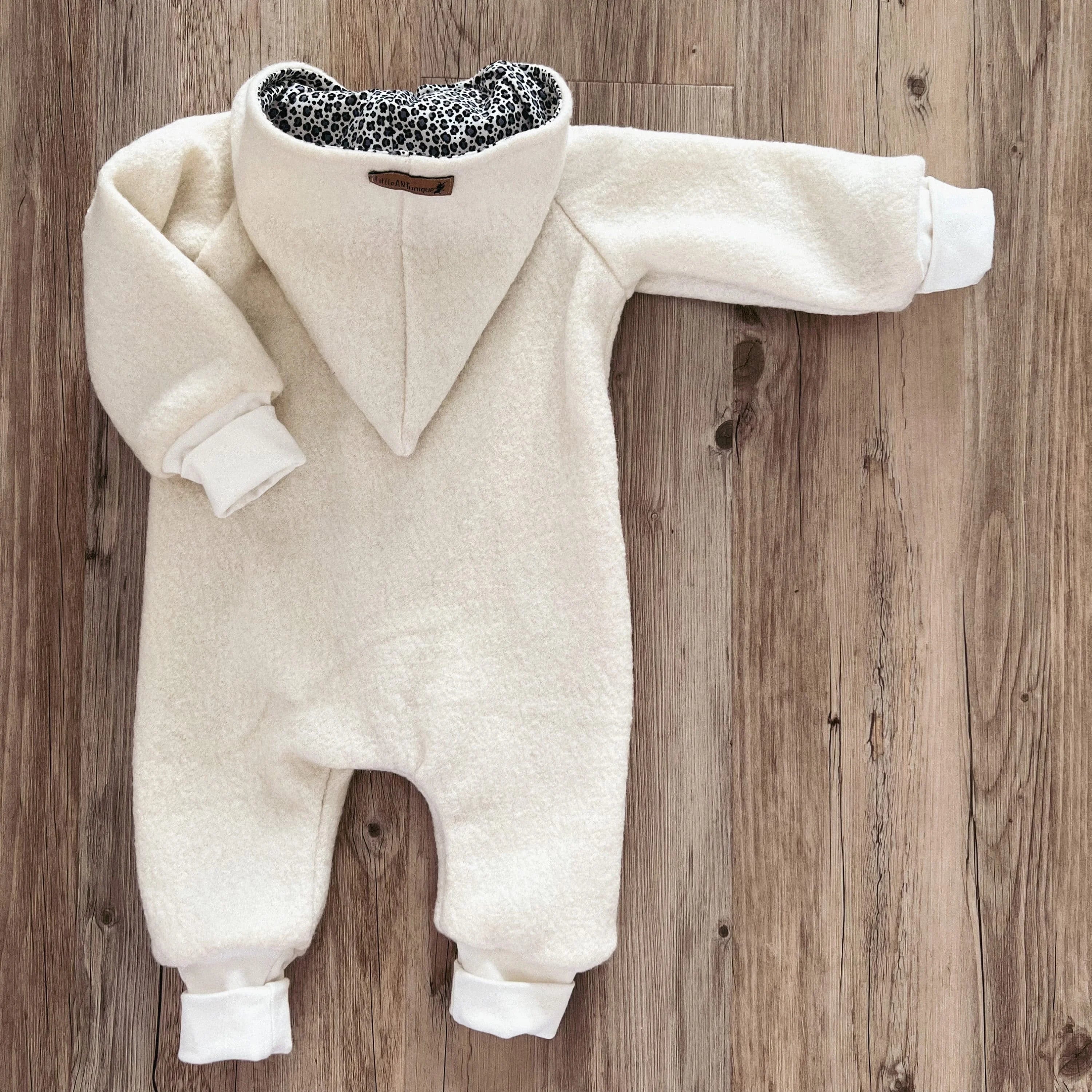 Walkoverall, Winteroverall creme/ innen leo