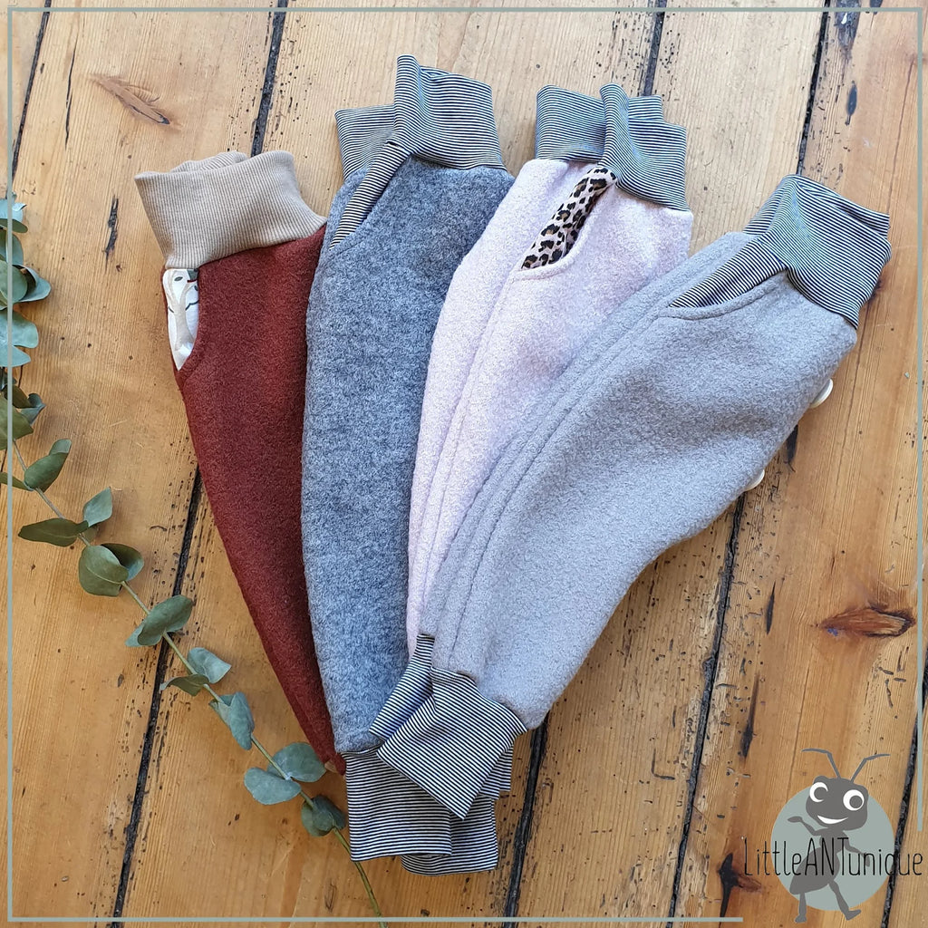Walkhose Wollwalk Hose rosa Baggy Pants Style
