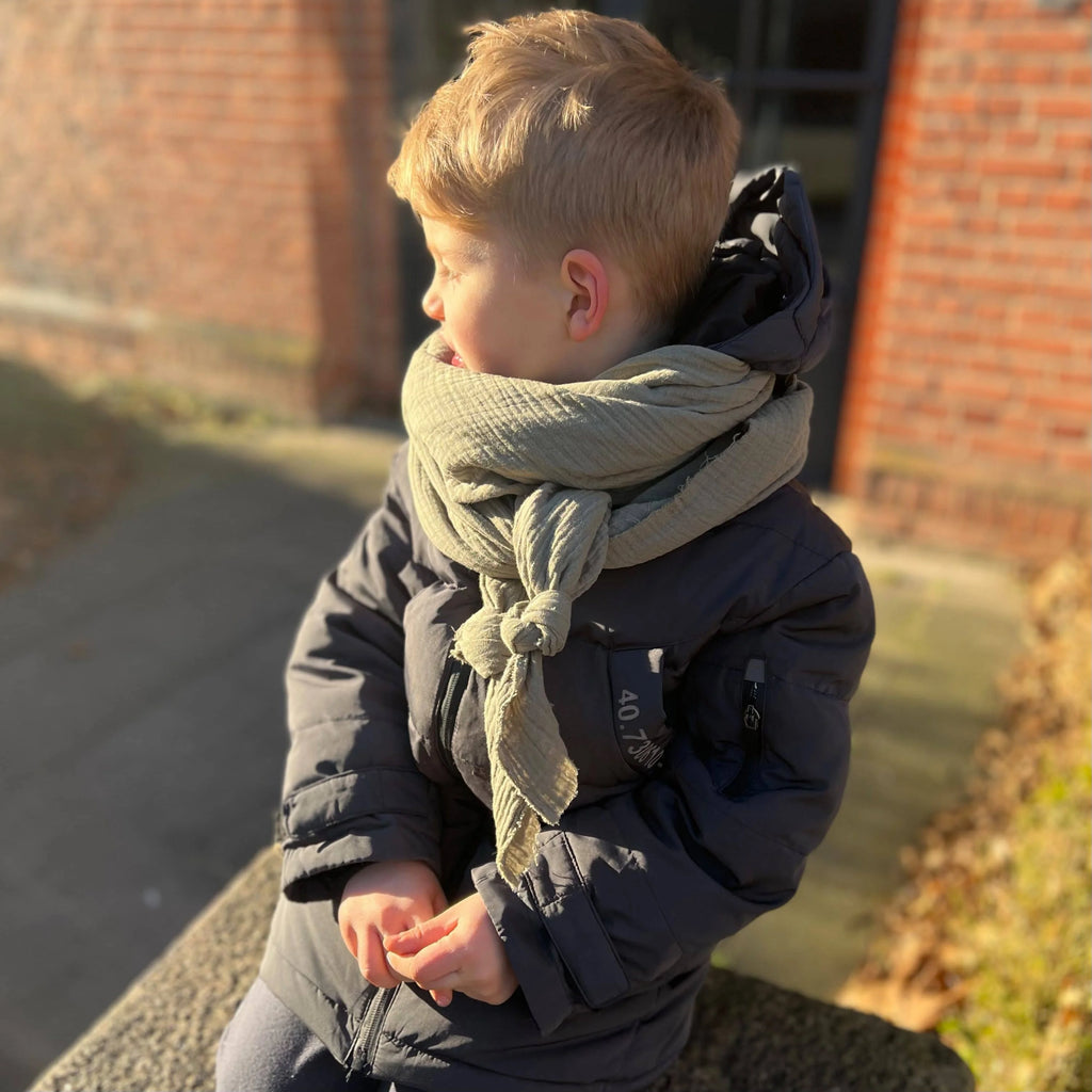 Halstuch, Spucktuch, Schnuffeltuch Musselin oliv