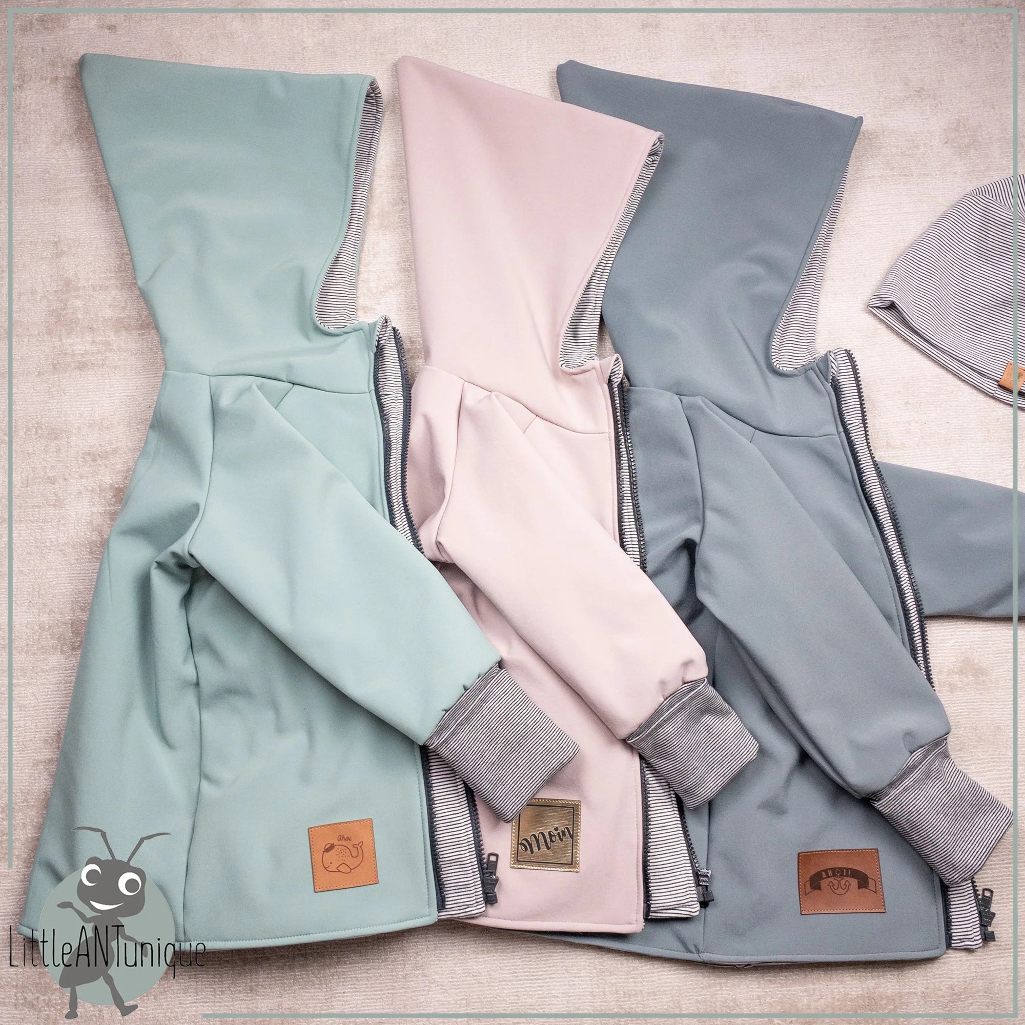 Jacke Softshelljacke Kinderjacke grau