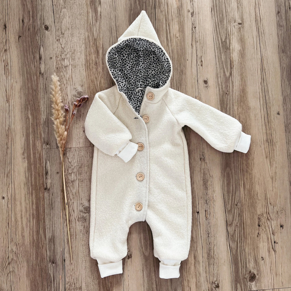 Walkoverall, Winteroverall creme/ innen leo