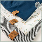 Softshell Overall in mint und innen gestreift