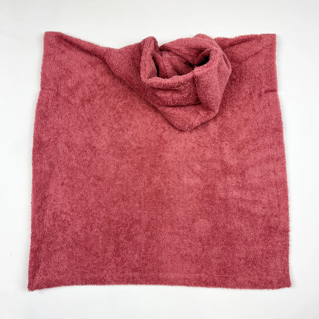 Poncho Badeponcho Frottee mauve