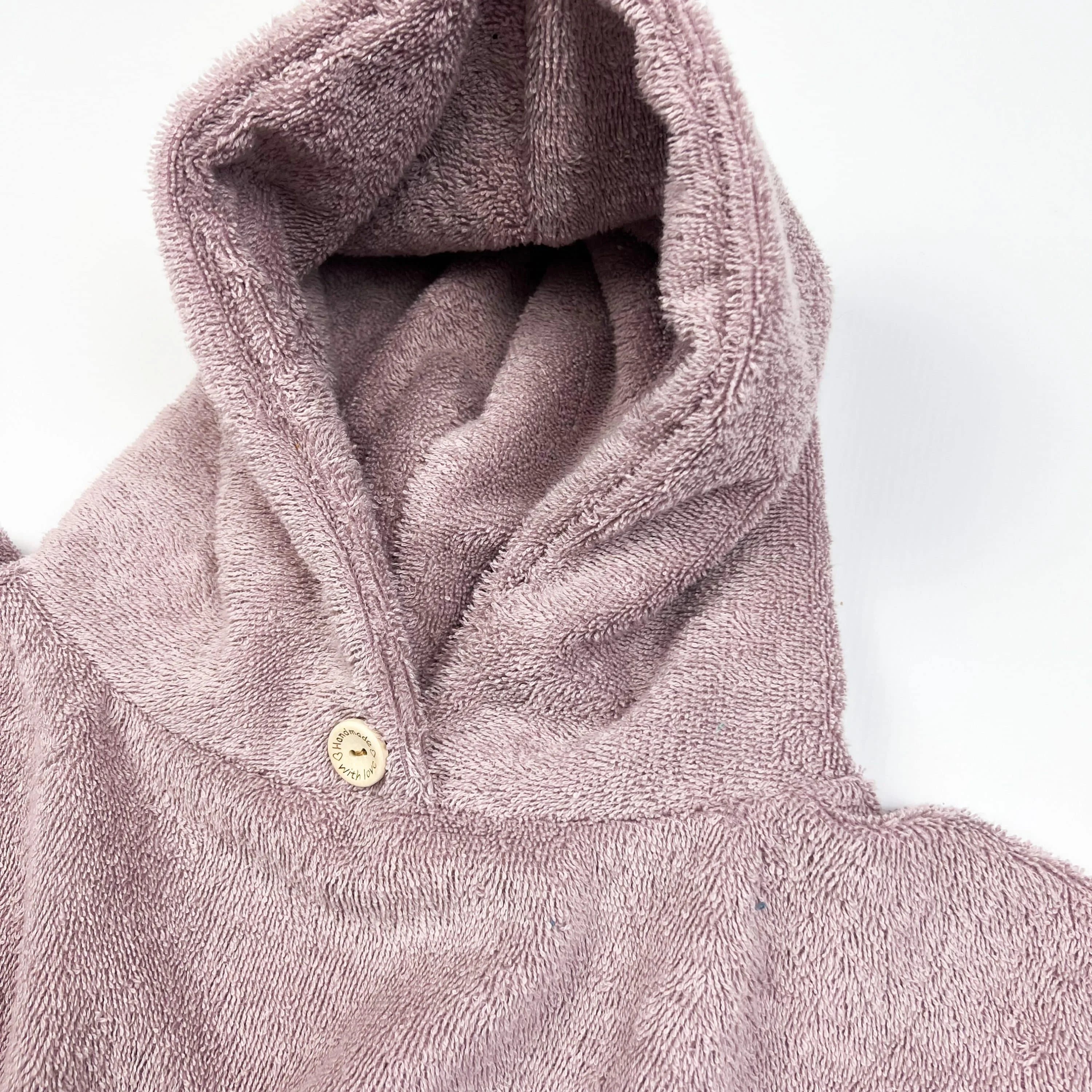 Poncho Badeponcho Frottee rosa