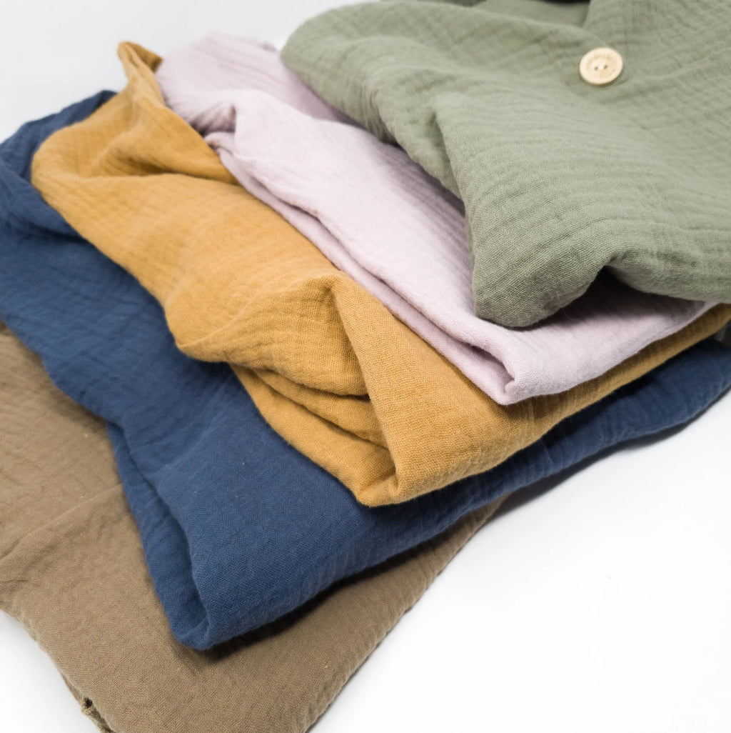 Poncho Badeponcho Musselin altrosa