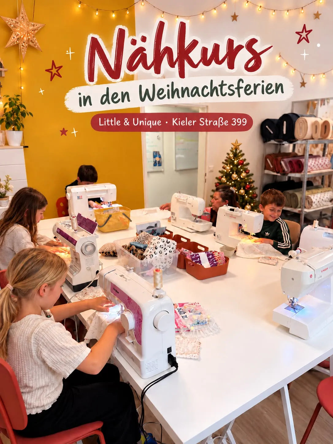 Weihnachtsferien Nähkurs 28. und 29.Dezember 13-15 Uhr